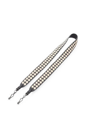 Bottega Veneta Pre-Owned 2000s Intrecciato checker shoulder strap - Black