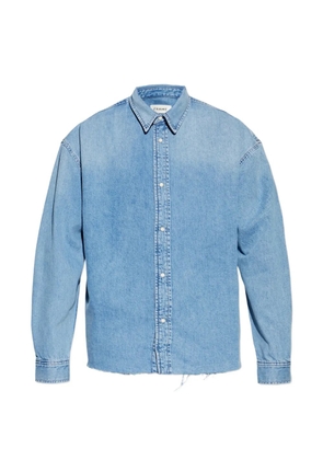 FRAME raw-cut denim shirt - Blue