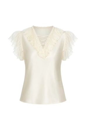 Ulla Johnson Ilyana ruffled silk blouse - Neutrals
