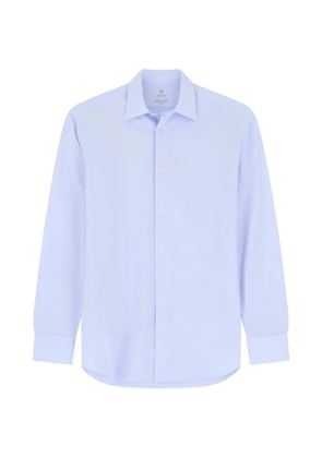 Boggi Milano polo shirt checked Japanese jersey regular fit - Blue