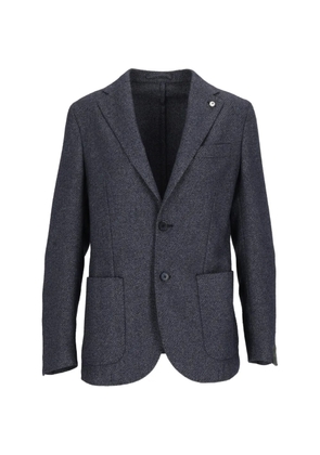 L.B.M. 1911 single-breasted notched-lapels blazer - Grey