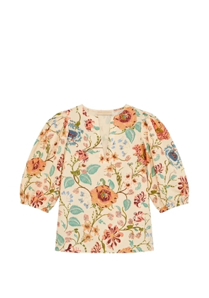 Ulla Johnson Florielle floral-print blouse - Neutrals
