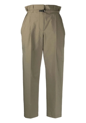 Brunello Cucinelli cropped tapered trousers - Green