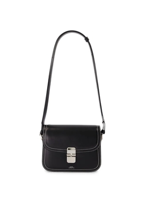 A.P.C. Grace contrast-stitch shoulder bag - Black