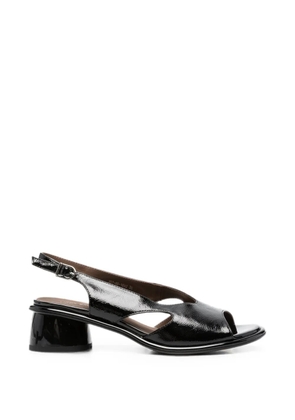 LINDA BAUMANN cut-out slingback sandals - Black