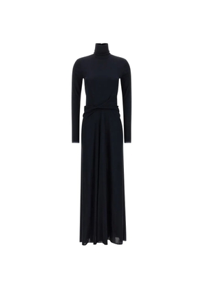 Fabiana Filippi high-neck maxi dress - Blue