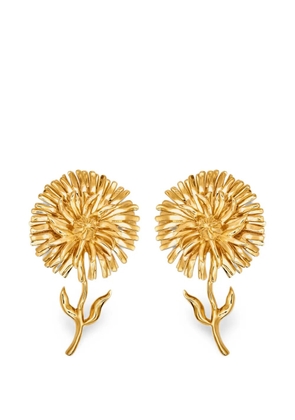 Oscar de la Renta Daisy clip-on earrings - Gold