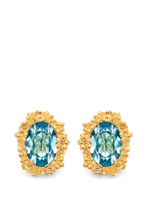 Oscar de la Renta Medallion oval-shape earrings - Gold