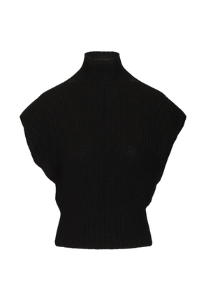 Rick Owens sleeveless turtleneck sweater - Black