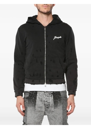Purple Brand distressed hoodie - Black
