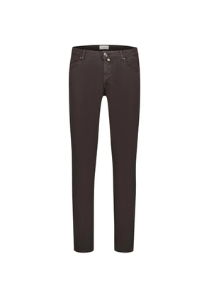 Jacob Cohën logo-patch pocket-square-detail trousers - Grey