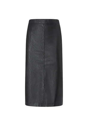 PINKO nappa-leather-effect pencil skirt - Black