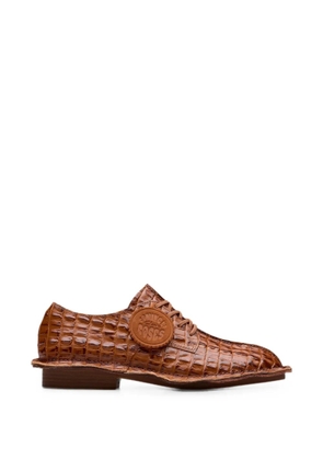 Clarks Originals Martine Rose croc-effect Derby shoes - Brown