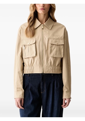 GUESS USA elasticated-waistband flap-pocket jacket - Neutrals