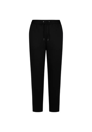 Moncler logo-patch drawstring trousers - Black