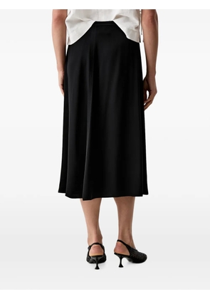 Marc O'Polo high-waisted A-line midi skirt - Black