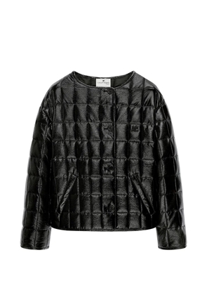 Courrèges quilted vinyl jacket - Black