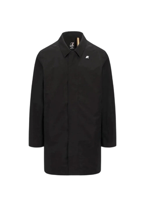 K-Way Kenley logo-print rain coat - Black