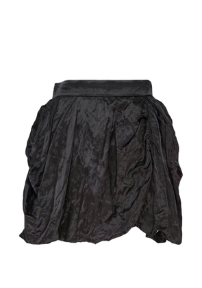Renli Su gathered bubble-hem mini skirt - Black