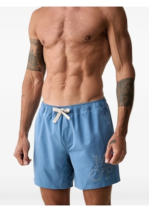 Marc O'Polo logo-embroidered swim shorts - Blue