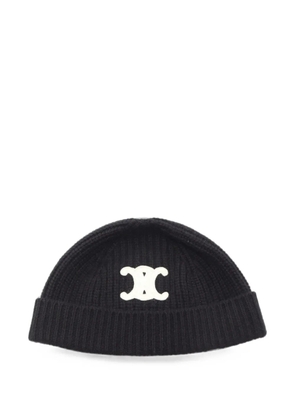 Celine Pre-Owned 2010s Triomphe beanie hat - Black