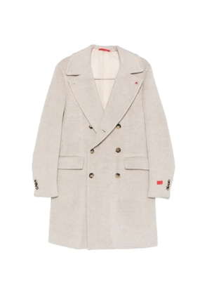 Isaia double-breasted coat - Neutrals