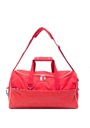 Patrizia Pepe logo-embossed holdall bag - Red