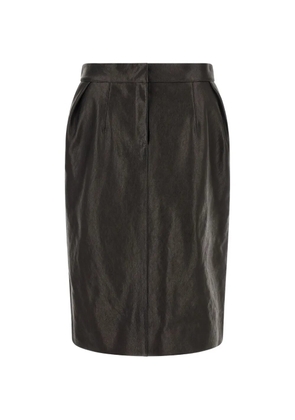 Magda Butrym pleated midi skirt - Black