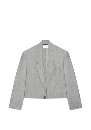 Givenchy cropped single-breasted blazer - Grey