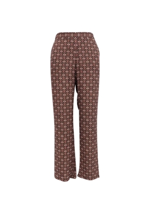 Theory printed straight-leg trousers - Brown