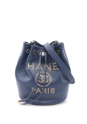 CHANEL Pre-Owned 2019 Deauville shoulder bag - Blue