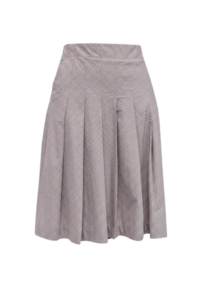 Theory plaid pleated skirt - Neutrals