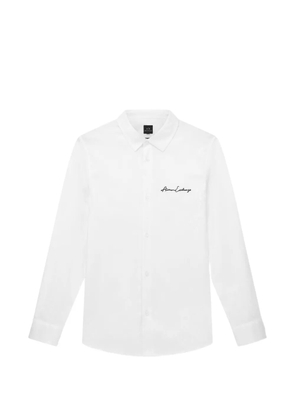 Armani Exchange logo-detail classic-collar shirt - White