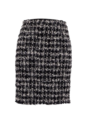 Lanvin Pre-Owned 2011 bouclé tweed skirt - Black