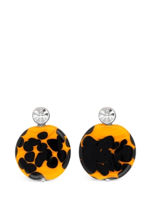 DRIES VAN NOTEN handmade painted earrings - Silver