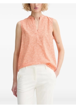 Marc O'Polo floral-print sleeveless blouse - Orange