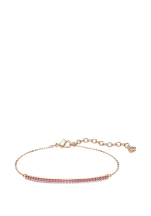 Swarovski crystal-embellished chain-link bracelets - Pink