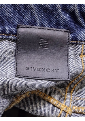 Givenchy Pre-Owned distressed patchwork skirt - Blue