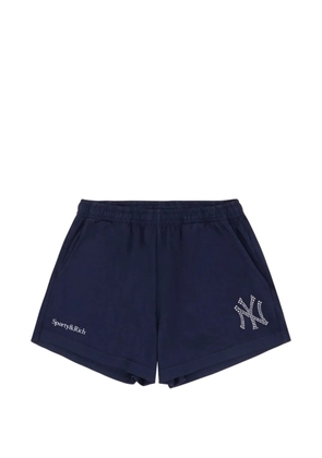 Sporty & Rich x Yankees Krystal Disco shorts - Blue