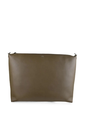 TOTEME Bevel leather tote bag - Green