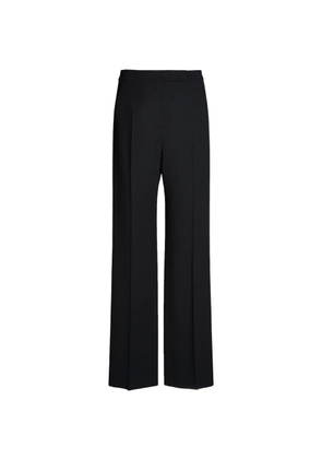 Max Mara pressed-crease wide-leg trousers - Black