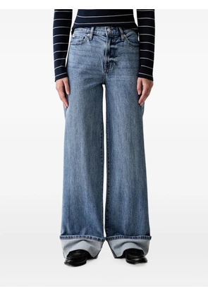 DKNY faded wide-leg jeans - Blue