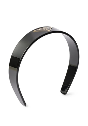 Prada headband with Triangle logo - Black