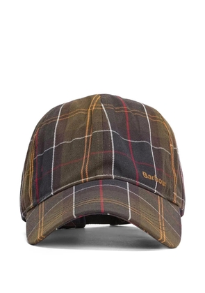 Barbour tartan baseball cap - Brown
