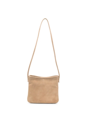 Manu Atelier suede shoulder bag - Neutrals
