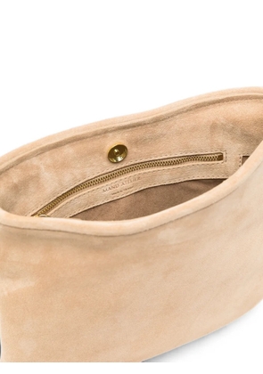 Manu Atelier suede shoulder bag - Neutrals