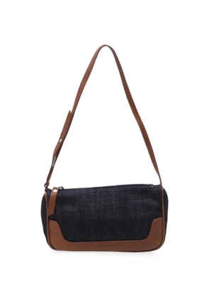 Dolce & Gabbana Pre-Owned 2010-2020s leather-trim shoulder bag - Blue
