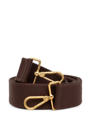 Coccinelle On Tone logo-jacquard shoulder strap - Brown
