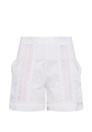 Charo Ruiz Ibiza Oralia lace-trim shorts - White