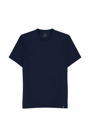 Boggi Milano T-Shirt in diagonal cotton-blend jersey B Tech - Blue
